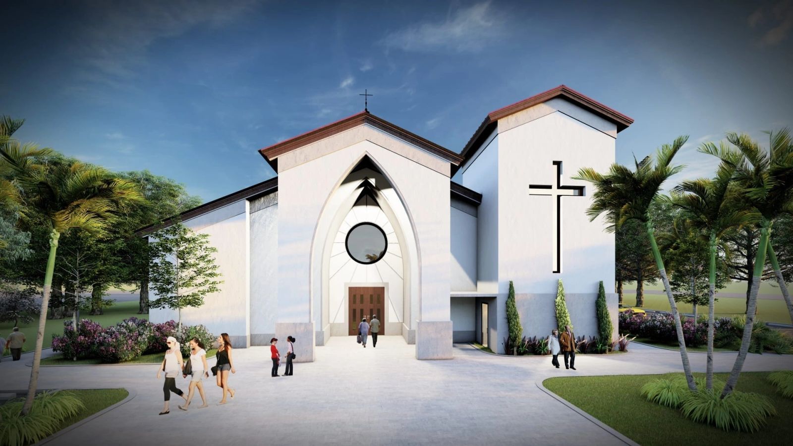 Rendering of the new church